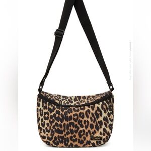 Ganni Animal Print Crossbody Bag